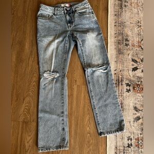 CAbi Blue Straight Jeans Classic Denim Style